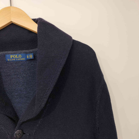 ポロラルフローレン POLO RALPH LAUREN タイガーパッチ ショールカラー コットンニット レタード カーディガン メンズ import:XS