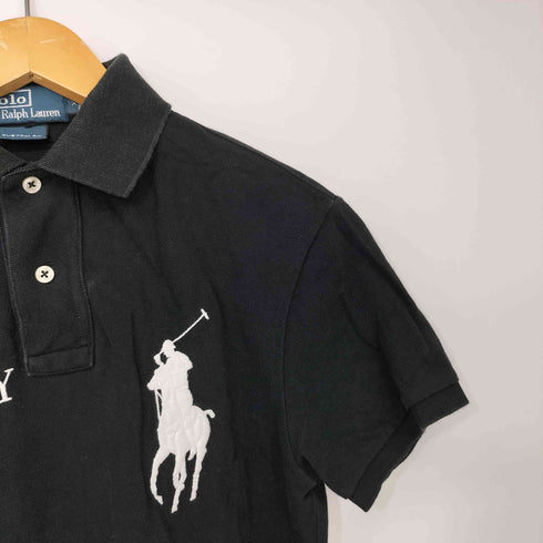 ポロバイラルフローレン Polo by RALPH LAUREN ドイツ 国旗 ビッグポニー 刺繍 ポロシャツ メンズ import:XS