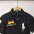 ポロバイラルフローレン Polo by RALPH LAUREN ドイツ 国旗 ビッグポニー 刺繍 ポロシャツ メンズ import:XS