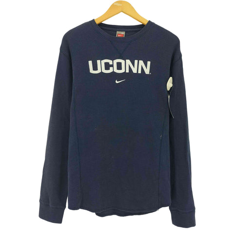 ナイキ NIKE 90-00s カレッジ刺繍 サーマル 長袖Tシャツ メンズ import:XL