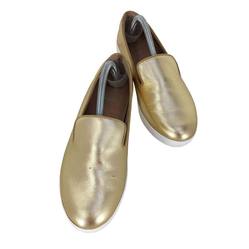 フィットフロップ fitflop ゴールド スリッポン レディース UK:4.5