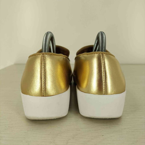 フィットフロップ fitflop ゴールド スリッポン レディース UK:4.5