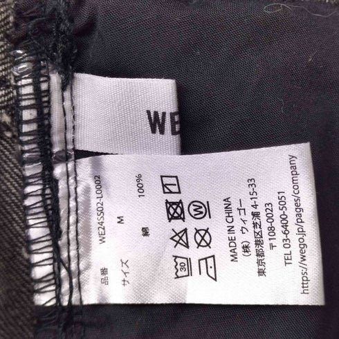 ウィゴー WEGO Y2K ヴィンテージウォッシュカーブデニムパンツ レディース JPN:M