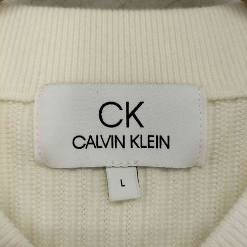 シーケーカルバンクライン ck Calvin Klein Vネックリブニット メンズ import:L