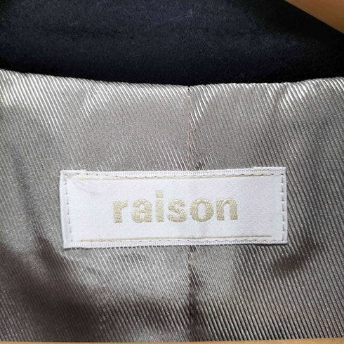RAISON cashmere カシミヤ100% スタンドカラーロングコート レディース JPN:9号