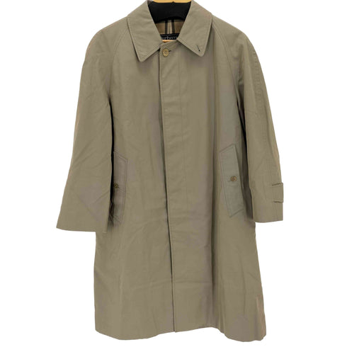 バーバリーズ BURBERRYS 裏地ノバチェック 比翼ステンカラーコート メンズ