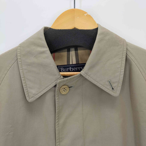 バーバリーズ BURBERRYS 裏地ノバチェック 比翼ステンカラーコート メンズ