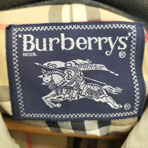 バーバリーズ BURBERRYS 裏地ノバチェック 比翼ステンカラーコート メンズ