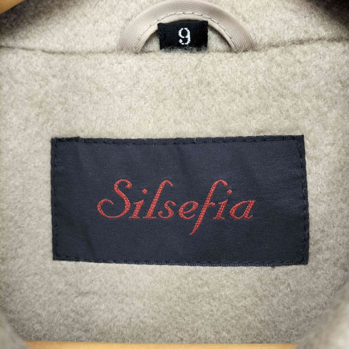 silsefia cashmere カシミヤ100% 比翼ステンカラーコート レディース JPN:9号