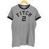 アバクロンビーアンドフィッチ Abercrombie & Fitch フロントアップリケ刺繍リンガーTシャツ メンズ import:M