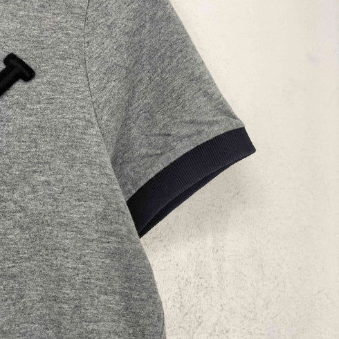 アバクロンビーアンドフィッチ Abercrombie & Fitch フロントアップリケ刺繍リンガーTシャツ メンズ import:M