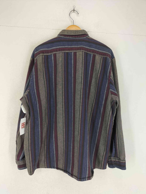northeast outfitters マルチストライプ柄 ヘビーネルチェックシャツ メンズ XL