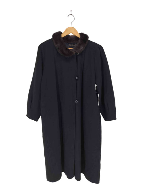 Hand Made cashmere fur カシミヤ100% ファー付きロングコート レディース JPN:11号