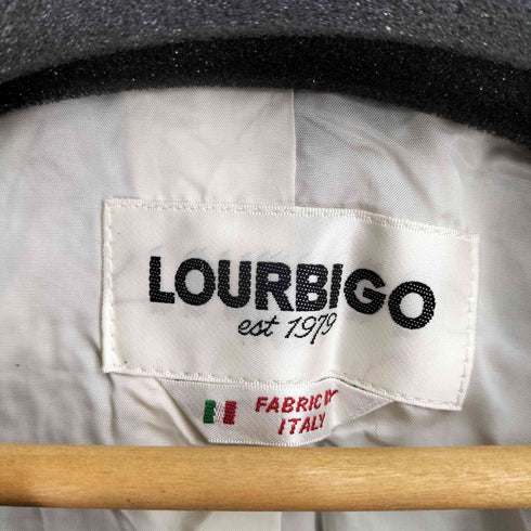 LOURBIGO 金ボタン チェックウールテーラードジャケット レディース