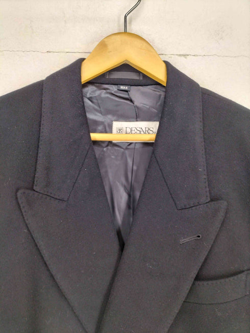 DESARS cashmere カシミヤ100% ダブルチェスターコート メンズ 90A4 165