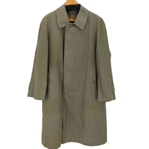 バーバリーズ BURBERRYS ノバチェックライナー付き 比翼ステンカラーコート 玉虫 玉蟲 メンズ