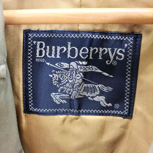 バーバリーズ BURBERRYS ノバチェックライナー付き 比翼ステンカラーコート 玉虫 玉蟲 メンズ