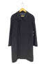 PURE CASHMERE カシミヤ100% 比翼ステンカラーコート メンズ 165