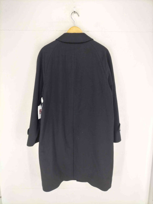 PURE CASHMERE カシミヤ100% 比翼ステンカラーコート メンズ 165