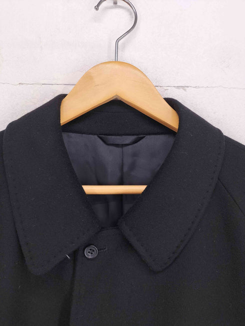 PURE CASHMERE カシミヤ100% 比翼ステンカラーコート メンズ 165