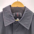 バーバリーブラックレーベル BURBERRY BLACK LABEL 裏地ノバチェック ナイロン混 比翼ステンカラーコート メンズ import:M