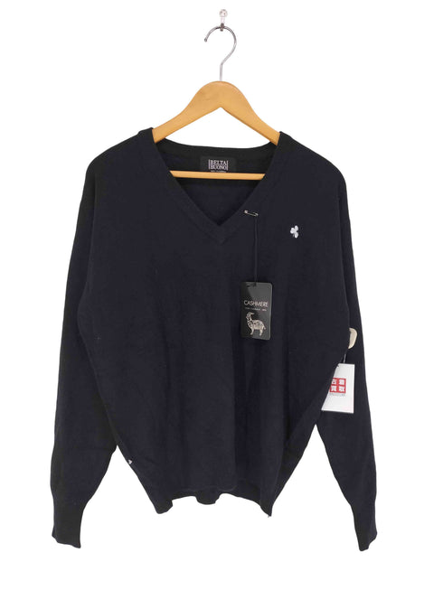 BELTA BUONO cashmere カシミヤ100% Vネックセーター メンズ JPN:L