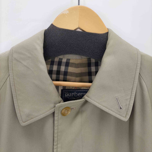 バーバリーズ BURBERRYS 英国製 裏地ノバチェック 比翼ステンカラーコート メンズ