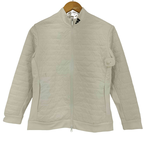 アディダス adidas GOLF WIND. RDY 保温 中わた BOS ロゴ キルトジャケット レディース JPN:M