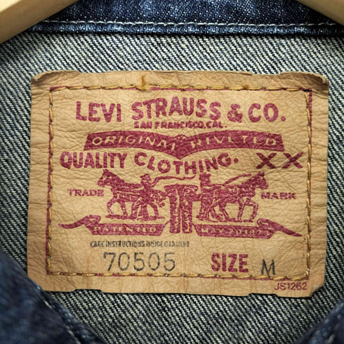 リーバイス Levis 70505 3rd ダメージ加工 デニムトラッカージャケット メンズ import:M