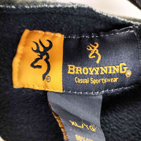 BROWNING 00s フード裏リアルツリー プルオーバーパーカー メンズ JPN:XL