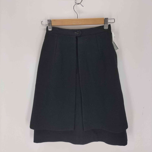 イッセイミヤケ ISSEY MIYAKE 70s 初期 赤文字タグ レイヤードウールスカート レディース 9