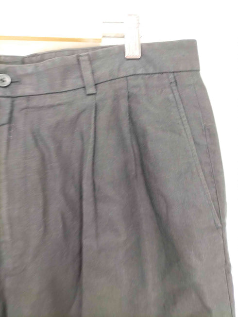 クレイボーン Claiborne 2タックリネン混ワイドスラックスパンツ メンズ 36/32