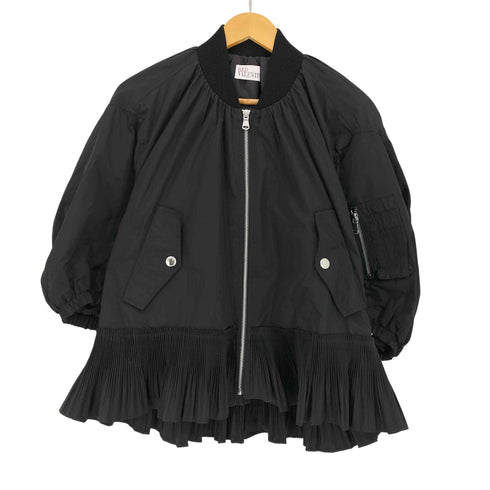 レッドヴァレンティノ RED VALENTINO Pleated Flounce Bomber Jacke レディース 38