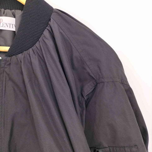 レッドヴァレンティノ RED VALENTINO Pleated Flounce Bomber Jacke レディース 38