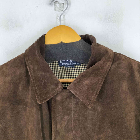 ポロバイラルフローレン Polo by RALPH LAUREN 90S スエード カーコート メンズ import:M