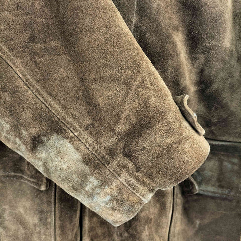 ポロバイラルフローレン Polo by RALPH LAUREN 90S スエード カーコート メンズ import:M