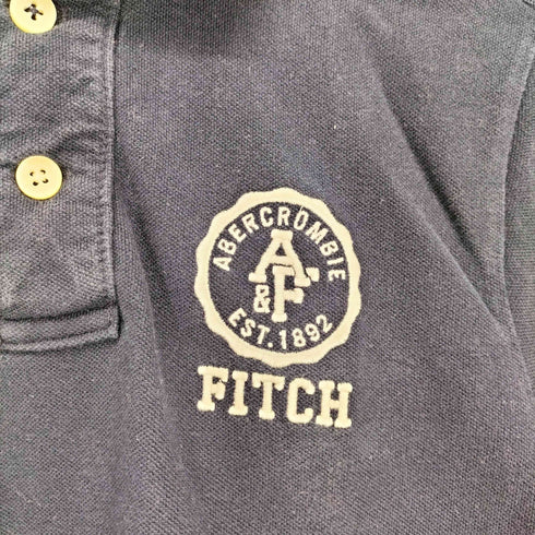 アバクロンビーアンドフィッチ Abercrombie & Fitch フロント刺繍ポロシャツ メンズ import:M
