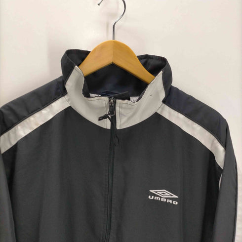 アンブロ UMBRO 90S ベクターロゴ 両面 刺繍 ポリ トラック ジャケット メンズ import:M