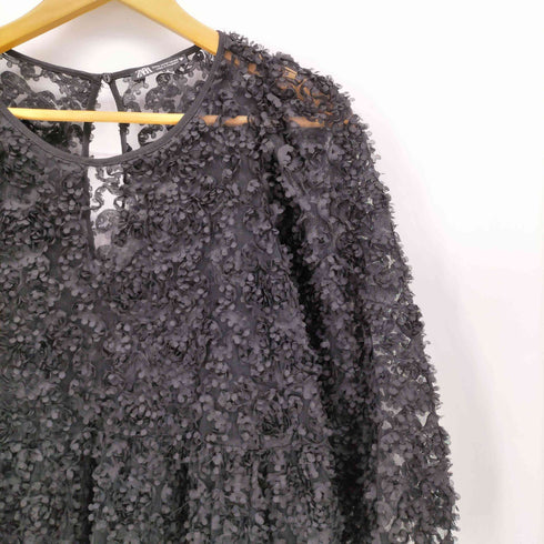 ザラ ZARA フラワーレース ワンピース レディース