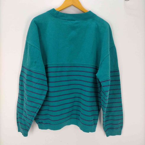 ドッカーズ DOCKERS ロゴ プリント ボーダー 裏起毛 スウェット メンズ import:XL