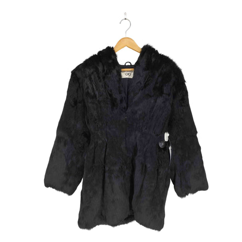Apobbico rabbit fur ラビットファー フードファージャケット レディース 9AR