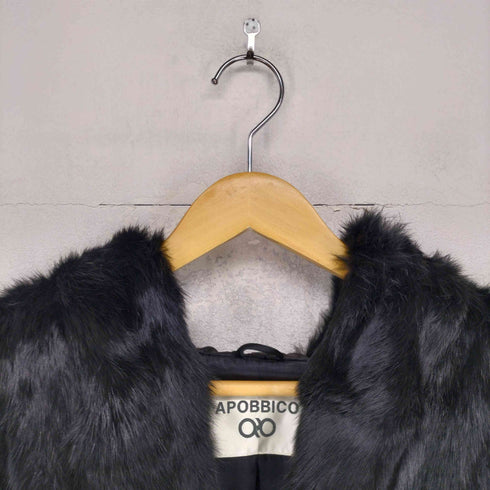 Apobbico rabbit fur ラビットファー フードファージャケット レディース 9AR