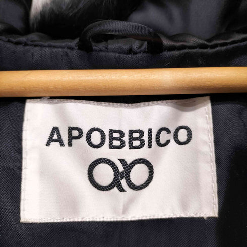 Apobbico rabbit fur ラビットファー フードファージャケット レディース 9AR