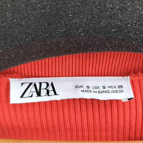 ザラ ZARA レーヨン混ニットチュニック レディース import:S