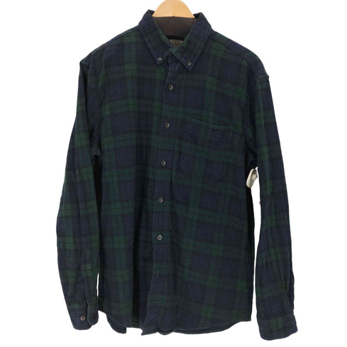 エルエルビーン L.L.Bean Slightly Fitted ブラックウォッチ ボタンダウンL/Sチェックネルシャツ メンズ M-REG