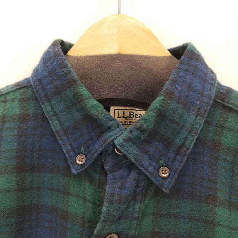 エルエルビーン L.L.Bean Slightly Fitted ブラックウォッチ ボタンダウンL/Sチェックネルシャツ メンズ M-REG