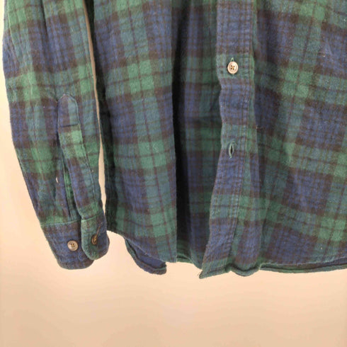 エルエルビーン L.L.Bean Slightly Fitted ブラックウォッチ ボタンダウンL/Sチェックネルシャツ メンズ M-REG