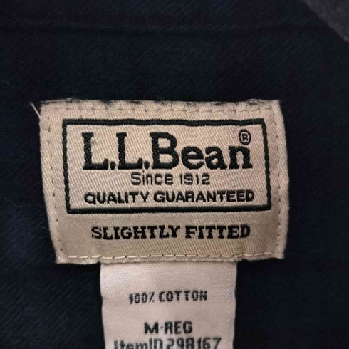 エルエルビーン L.L.Bean Slightly Fitted ブラックウォッチ ボタンダウンL/Sチェックネルシャツ メンズ M-REG
