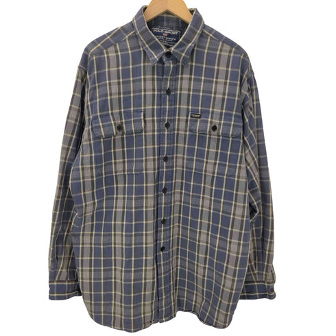 ポロスポーツラルフローレン POLO SPORT RALPH LAUREN SPORTMAN マドラスチェック コットン L/S シャツ メンズ import:L