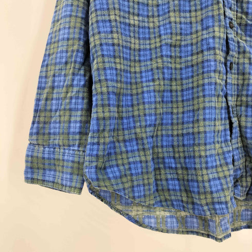 REPAGE タータンチェック プリントネルシャツ プリネル メンズ import:L